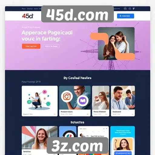 Acessibilidade e design do site 45d.com